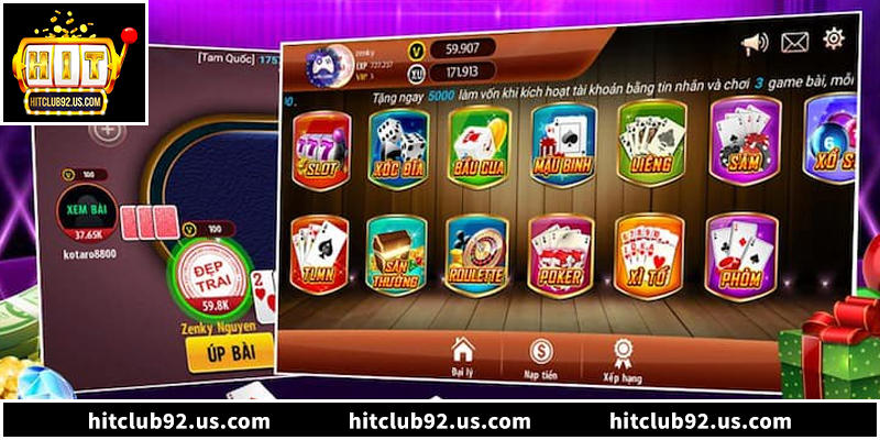 Hitclub - Cổng Game HITCLUB92.US.COM Uy Tín Số 1 Việt Nam 9 Kho game đổi thưởng đa dạng, được đầu tư chỉnh chu